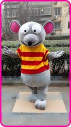 Halloween rat Mascot Costume High Quality Cartoon grey mouse Anime theme character Christmas Carnival Party Fancy Costumes