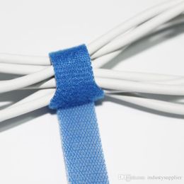 50 Black Hook Loop Wire Ties Tidy Straps Network Cable Organiser 1x24cm