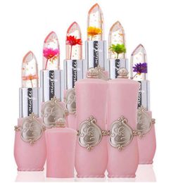 Moisturiser Long-lasting Jelly Flower Lipstick Makeup Temperature Changed Colourful Lip Balm Pink Pintalabios Transparent lip gloss