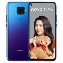 Original Huawei Nova 5i Pro 4G LTE Cell Phone 6GB RAM 128GB ROM Kirin 810 Octa Core 6.26" Full Screen 48.0MP Fingerprint ID OTG Mobile Phone