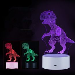 Colourful rechargeable nightlights Smart home touch nightlights Portable power storage 3D new night lights dhl free