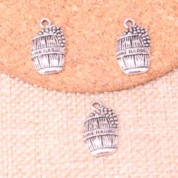 120pcs Charms wine barrel cask 19*11mm Antique Making pendant fit,Vintage Tibetan Silver,DIY Handmade Jewellery