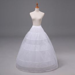 A-Line Cheap Petticoat Ball Gown Bridal Prom Dress Crinoline Quinceanera Underskirt Wedding Accessories White Undergarment Bustle