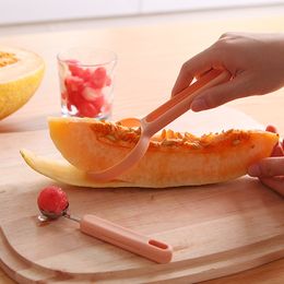 2pcs/set Melon Spoon Plastic Fruit Peeler Household Gadget Kitchen Tools Fruit Scoop Kitchen Accessories