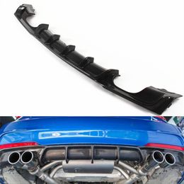 1 Pc double sides Bumper for BMW 3 series F30 F35 carbon fiber style rear diffuser lip