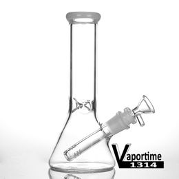 Glass Water Pipe 8.1" + Free Downstem + Bowl Colours Colour Available Bong 18mm Joint Dab Oil Rig Hookah Heady Recycler Beaker Banger 967