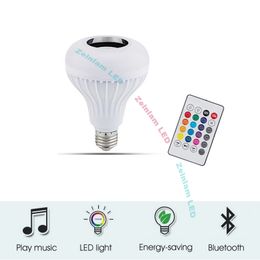 LED smart bulb Bluetooth Light Bulb Speaker Color Changing Bulb Syncs with Music, Wireless Audio Speaker Light Clear and Loud