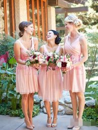 rustic pink bridesmaid dresses