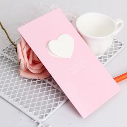 diy love card Australia - Love Heart Mini Greeting Card Valentine's Day Gift Card Creative DIY Cards Happy Birthday Wedding Invitation