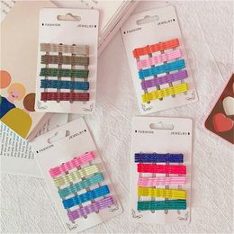 European USA Hot Selling Fashion Hair clips Accessories 20 Pcs Colorful Cute Stick Hairpins for Children Girls