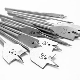 Freeshipping 13Pcs Flat Spade Drill Bits Set Metal Bit Kit Hex Shank Woodworking Tool Accessories