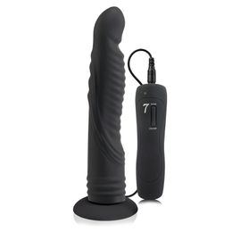 8 Inch Long Anal Plug Vibrator For Men Butt Plug G Spot Dildo Clitoris Massage Suction Cup Gay Toy Adult Sex Product For Women S627