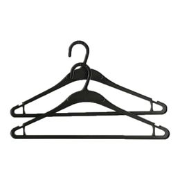 Black Ddisposable Plastic Clothes Hanger for Hotel Laundry Clothes Drying Rack Space Saving Organiser
