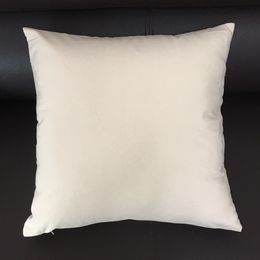 Pure White Throw Pillow Case Blanks for DIY screen printing 100% Cotton Canvas Cushion Covers Sofa Pillow Cover