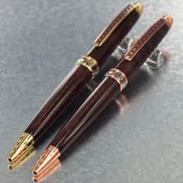 Korloff Pen Brownish red rose gold Decorative pattern clip Ballpoint Pens Luxury Vintage Style gift no box