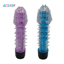 AA Designer Sex Toys Unisex Multi-Speed Control Soft thorn Crystal Dildo Female Masturbation Massager Adult Products Vibrating Penis Sex Toys for Women