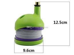 Bukket flexible plastic Smoking shisha Pipes Strench Caterpillar Shiha Portable Travle Pipe smoking Creative Green Herb bong pipe