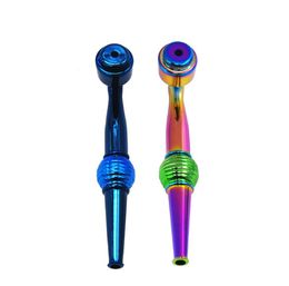 Manufacturers direct sales of new metal pipe with cover dazzling Colour small pipe Aluminium alloy cigarette fittings