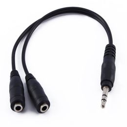 3.5mm Male To Female Headphone Jack Splitter Audio Adapter Cables aux Conversion Cable