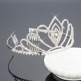 Bridal Tiaras With Rhinestones Wedding Jewellery Girls Headpieces Birthday Party Performance Pageant Crystal Crowns Wedding Accessories BW-ZH025
