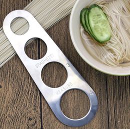 Useful Stainless Steel Spaghetti Pasta Noodle Measure 4 Sizes in One Tool Durable Kitchen Measurer Measuring Gadget Tools SN2515