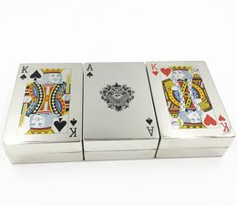 The latest Smoke grinder 38X68MM size Aluminium alloy double-layer playing card style cigarette smoking device support custom LOGO