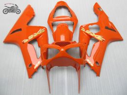 High quality Injection fairings kit for Kawasaki 2003 2004 Ninja ZX6R ZX636 03 04 ZX-6R 636 orange body repair motorcycle ABS fairing