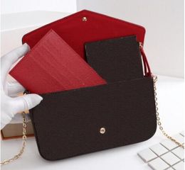 2020 designer handbags purses bags Fashion women Designer Shoulder bags High quality brand bag three-piece Size 21*11*2 cm Model 61276