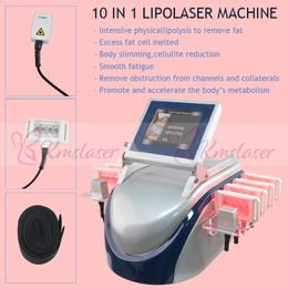 New arrive 10 laser pads 160mw dual wavelength lipolaser body slimming machine fat removal