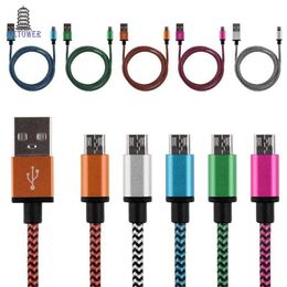 500pcs/lot Aluminium Snake pattern Fabric micro usb/Type-C cable Date Sync Charger Cable for Sumsung Xiaomi HTC Huawei