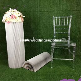 New style white acrylic plinths stand flower stand wedding aisle decor column for event wedding decoration pedestal cylinder senyu0485