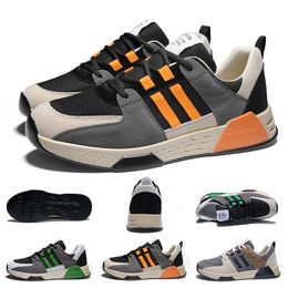 Drop Shipping Mens Running Shoes Cool Grey Black Orange Blue Breathable Jogging Walking Mens Trainers Sneakers Size 39-44 Made in China