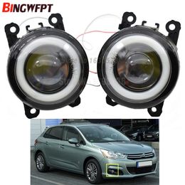 2pcs/pair (Left+Right) Fog Lamp Assembly Angel Eyes Fog Light For Citroen C3 C4 C5 C6 C-Crosser Xsara Picasso 1999-2015