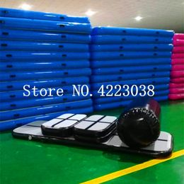 trampoline mat Australia - Free Shipping A Set (6Pieces) Inflatable Air Track Water Trampoline Gym Airtrack Gymnastics Inflatable Air Mat Come With Electric Air Pump