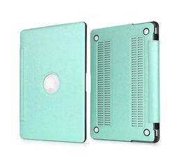 PU Leather Cover Laptop Case for MacBook air 11 13 pro 13.3 15 retina 15 13 Touch Bar 13'' 15'' New Air 13''-Mint Green