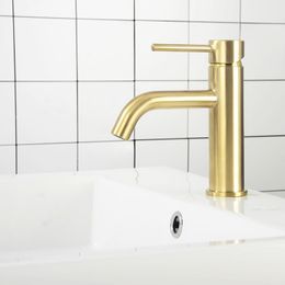 Brass Bathroom Faucet Mixers Water Tap Basin Faucet Bathroom Sink Brass Tap Brushed Gold & Grey & Matt Black & Gold Mixer Taps