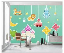 3D Custom wall papers home decor photo wallpaper Hand drawn cartoon children room decorative painting background wall paper for walls