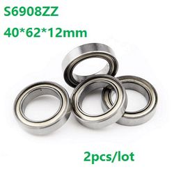 2pcs/lot S6908ZZ S6908 ZZ Stainless Steel bearing 40*62*12mm Thin section Stainless Steel Deep Groove Ball Bearing 40x62x12mm