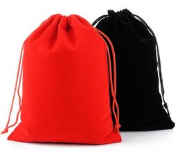 17x23CM Large Drawstring Bag Wedding Favor Jewelry Makeup Packaging Gift Velvet Pouch Bag