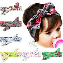 baby rabbit ear hair band DIY tie knotted cotton headband Bohemia Christmas topknot packing