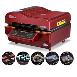 3D Vakuum Transferpresse Maschine Sublimation Wärmeübertragung Mini Maschine ST-3042 für Telefon Fall Bechertuch mit Fixture