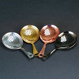 Bar Cocktail Strainer 304 Stainless Steel Ice Philtre Copper Plated Gold Plated Black Bar Tool WB1912