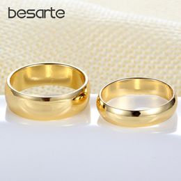 Couple Rings Gold Engagement Ring for Men Women Alliance Casamento Bague Mariage Hommes Alianca Anillo Alien Wedding Jewelry