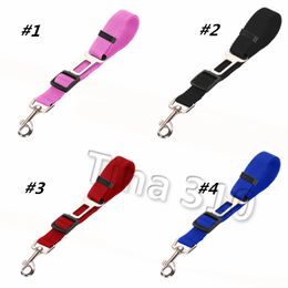 Hot Cat dog Collars Car Safety Seat Belt Harness Adjustable Pet Puppy Pup Hound Vehicle Seatbelt outdoor Lead dog Leashes T2I5289