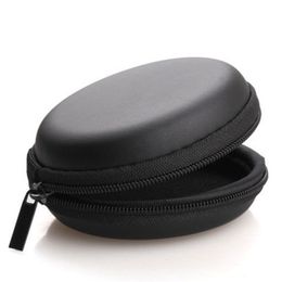 Mini Round Earphone Bags Hard Storage Earphone Case for Headphone Storage Bag SD TF Cards Earphone Accessories