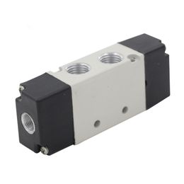 G1/4 AirTAC Air Valve 4A220-08 5 Way Pneumatic Air Control Solenoid Valves Inlet Outlet 1/4