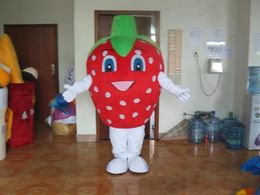 2019 Hot sale Classical Premium Lovely Deluxe Strawberry Mascot Costume, Fruit Mascot Costume Free Shipping