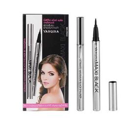 DHL FREE YANQINA Silver/Red Tube NEWEST Extreme Liquid Black Eyeliner Waterproof Makeup Beauty Eye Liner Pencil Pen Makeup Tools