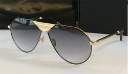 Top K gold men eyewear car design sunglasses THE LINEAR fashion design pilot frame glasses top quality outdoor uv400 lens