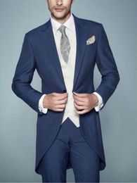 New Men's Suits & Blazers Style Men's Wedding Tailcoats Bridegroom Suits Groom Tuxedos Best Man Suits Customized tops + pants + vests.